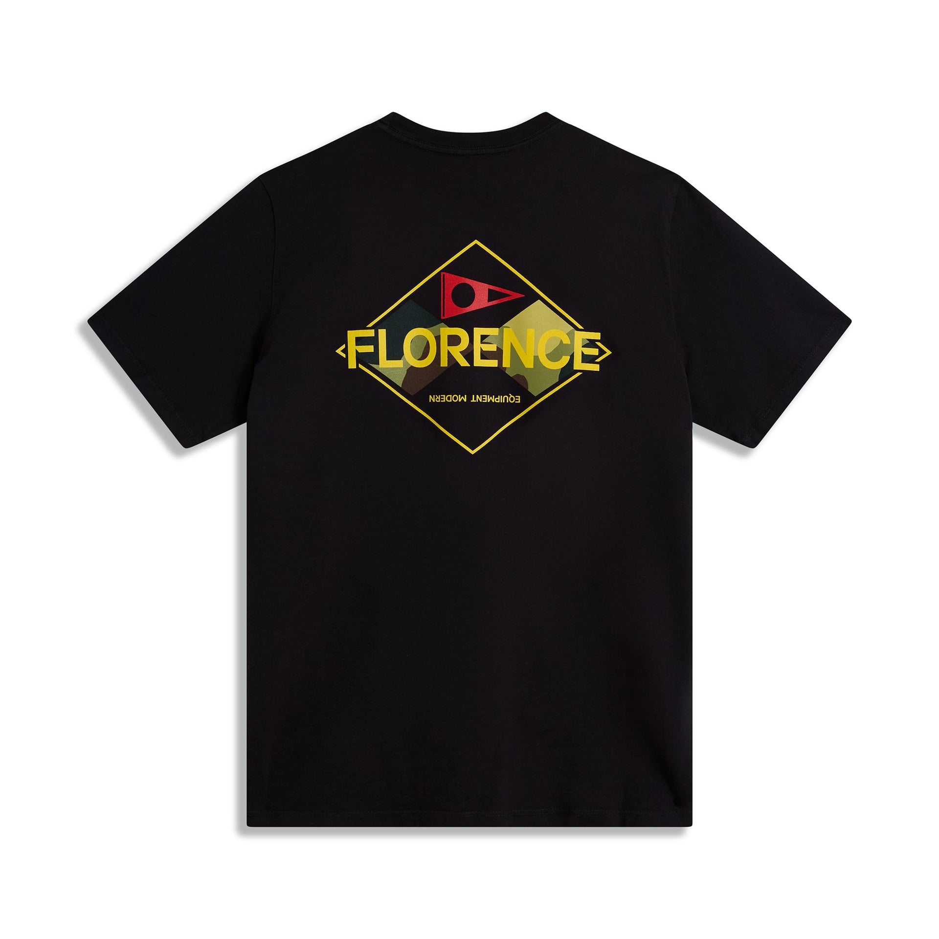 FLORENCE MARINE X | FMX CAMO LOGO SHORT SLEEVE T-SHIRT. BLACK