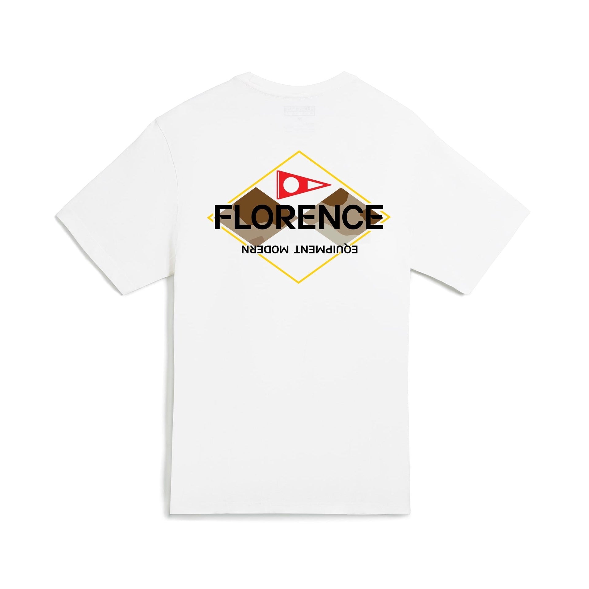 Florence Marine X | FMX Camo Logo Short Sleeve T-Shirt. White