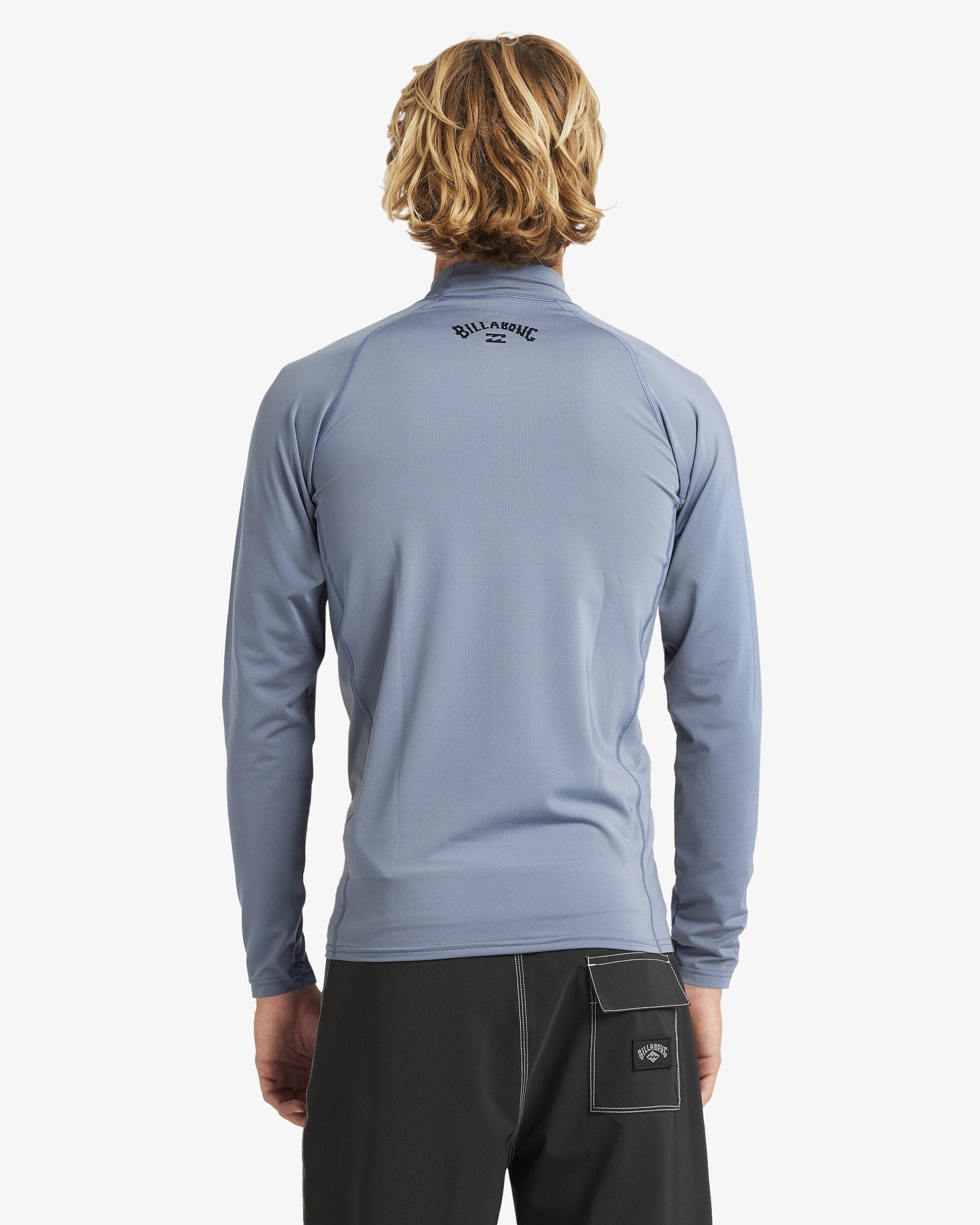 Billabong | All Day Arch Performance Fit 50+ UPF Long Sleeve Rashguard. Steel Blue