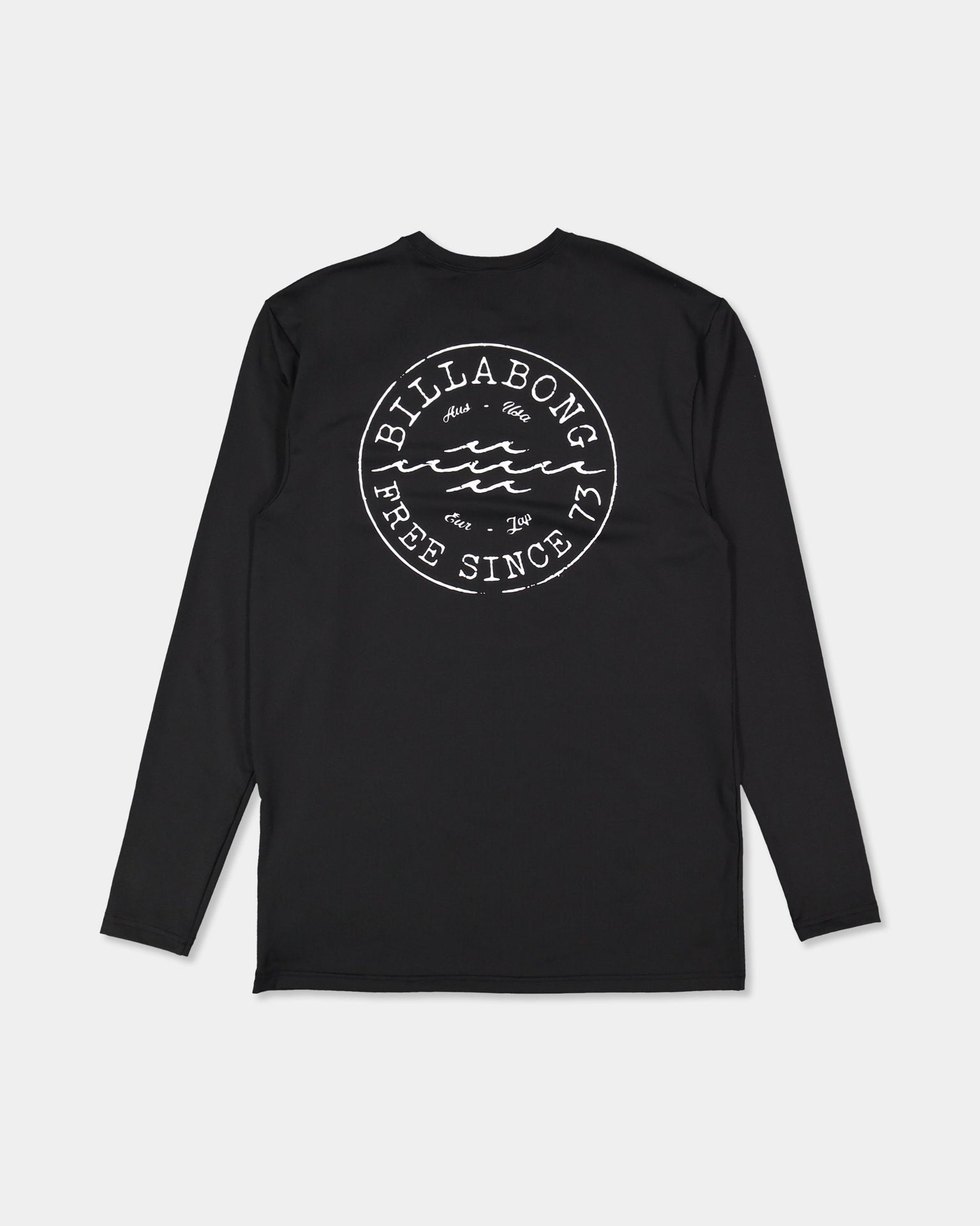 Billabong | Big Wave Daz Loose Fit Long Sleeve 50+ UPF Rashguard. Black