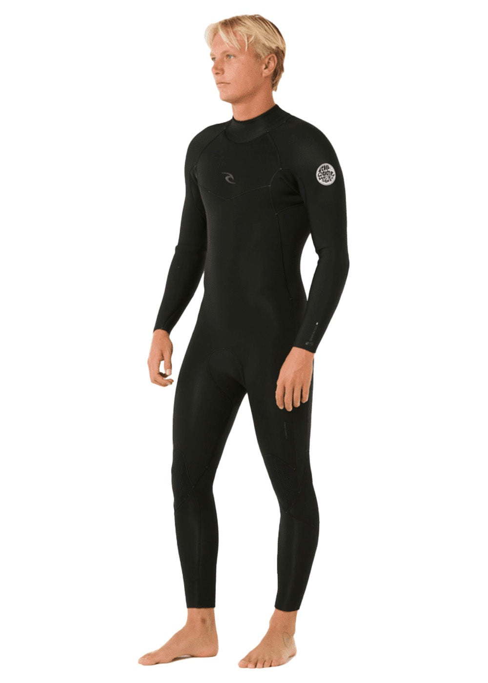 Rip Curl | Dawn Patrol 3/2mm GBS Back Zip Long Sleeve Steamer. Black