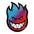 Spitfire | Bighead Fireball Fade Sticker. 4.5" x 6"