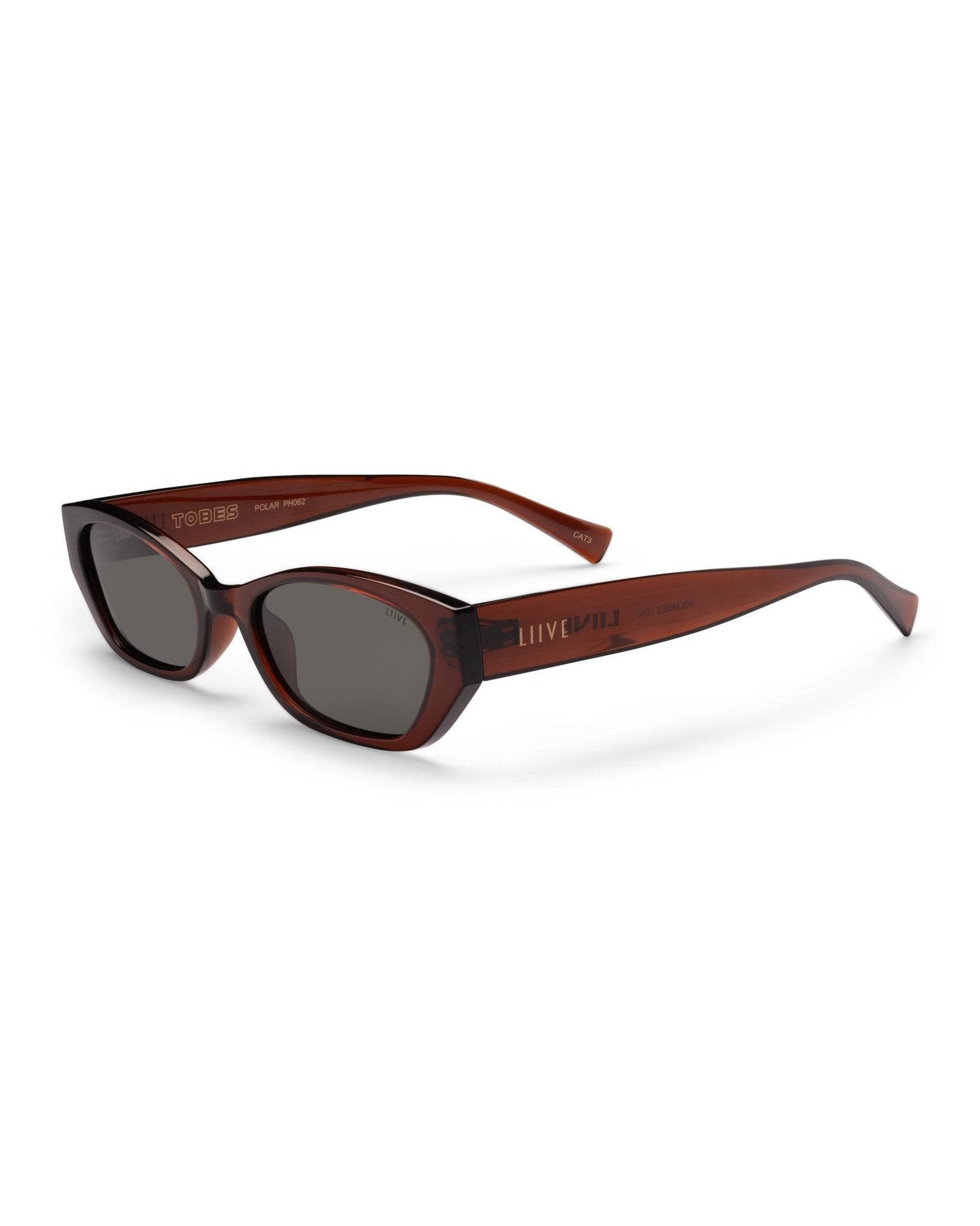 LIIVE | Tobes Sunglasses. Cola / Grey Polarised