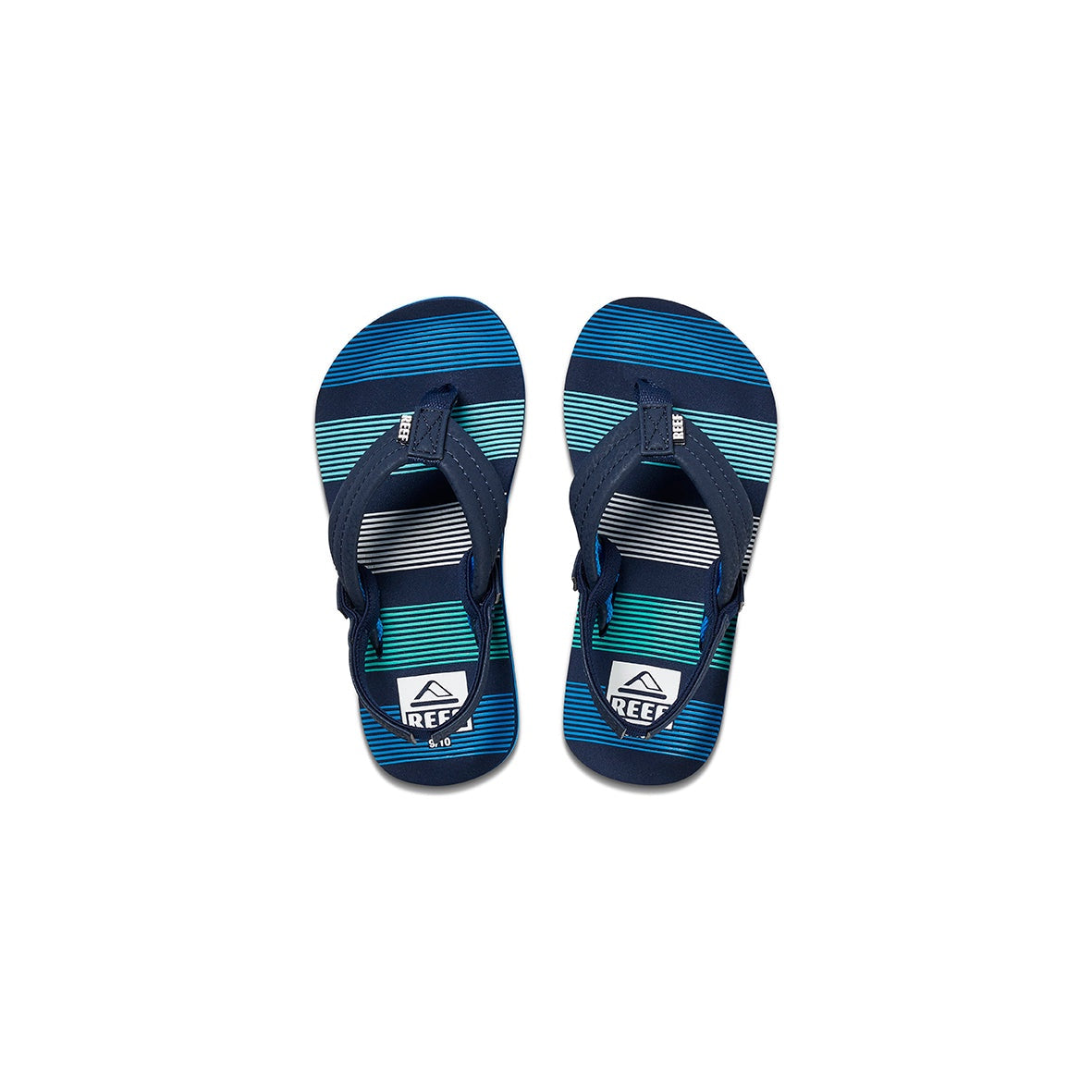 Reef | Boys / Kids-Youth Little Ahi Thongs / Sandals. Deep Sea Stripes