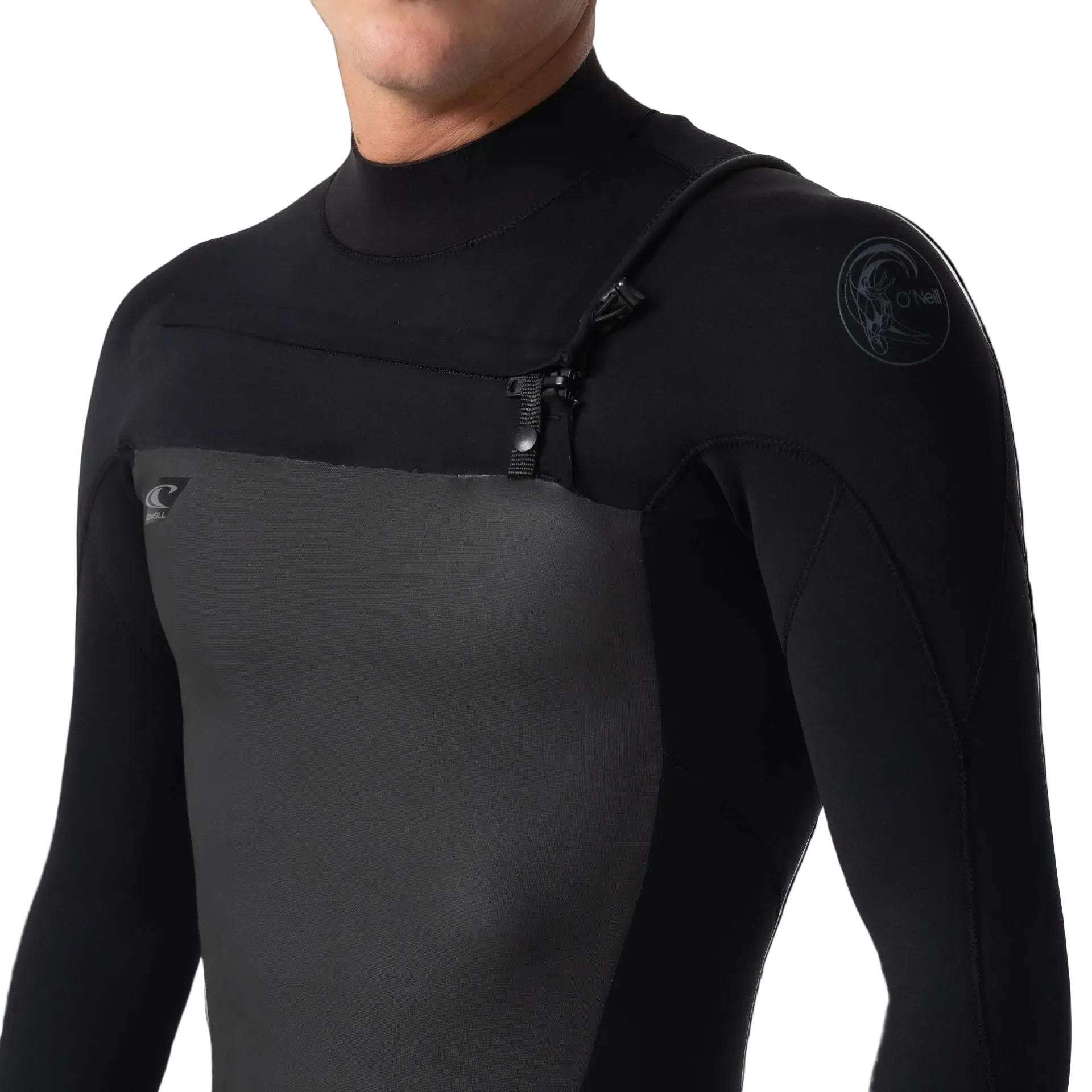 O'NEILL | DEFENDER 3/2MM GBS CHEST ZIP LONG SLEEVE STEAMER. BLACK