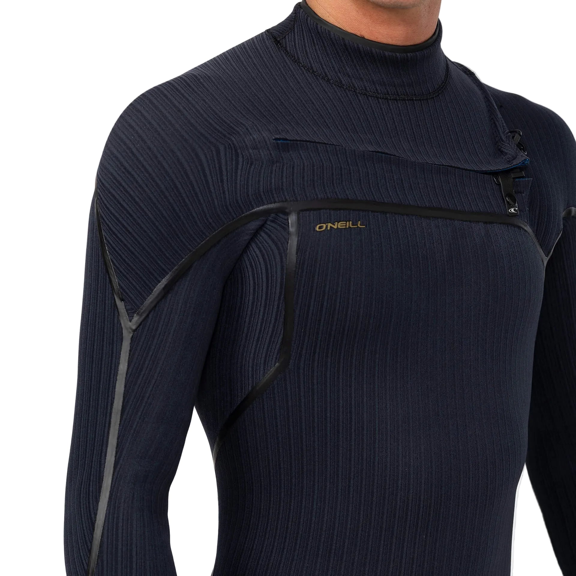 O'NEILL | HYPERX 3/2MM STITCHLESS CHEST ZIP LONG SLEEVE STEAMER. BLACK