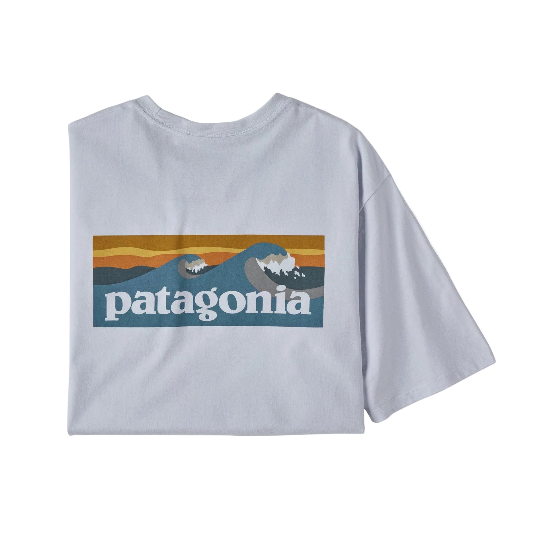 Patagonia | Mens Boardshort Logo Pocket Responsibili-Tee Short Sleeve T-Shirt. White