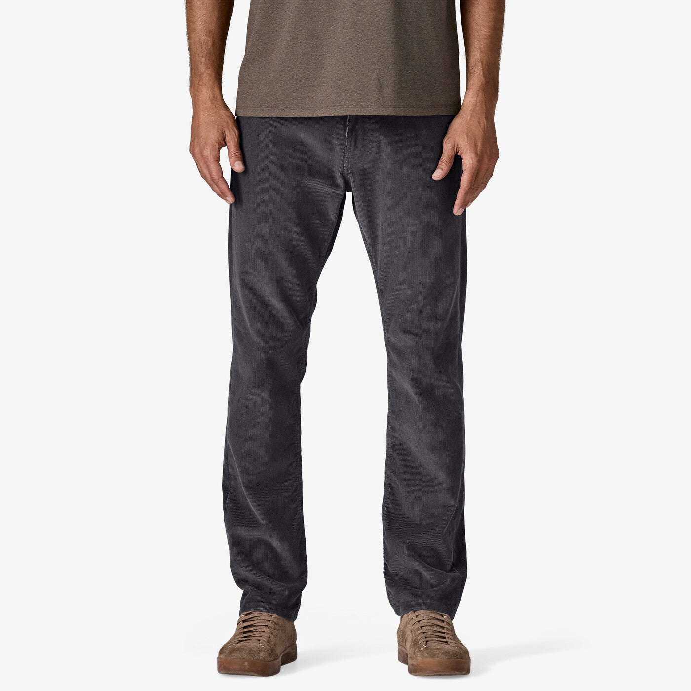 Patagonia | Mens Organic Cotton Corduroy Regular Jean. Forge Grey