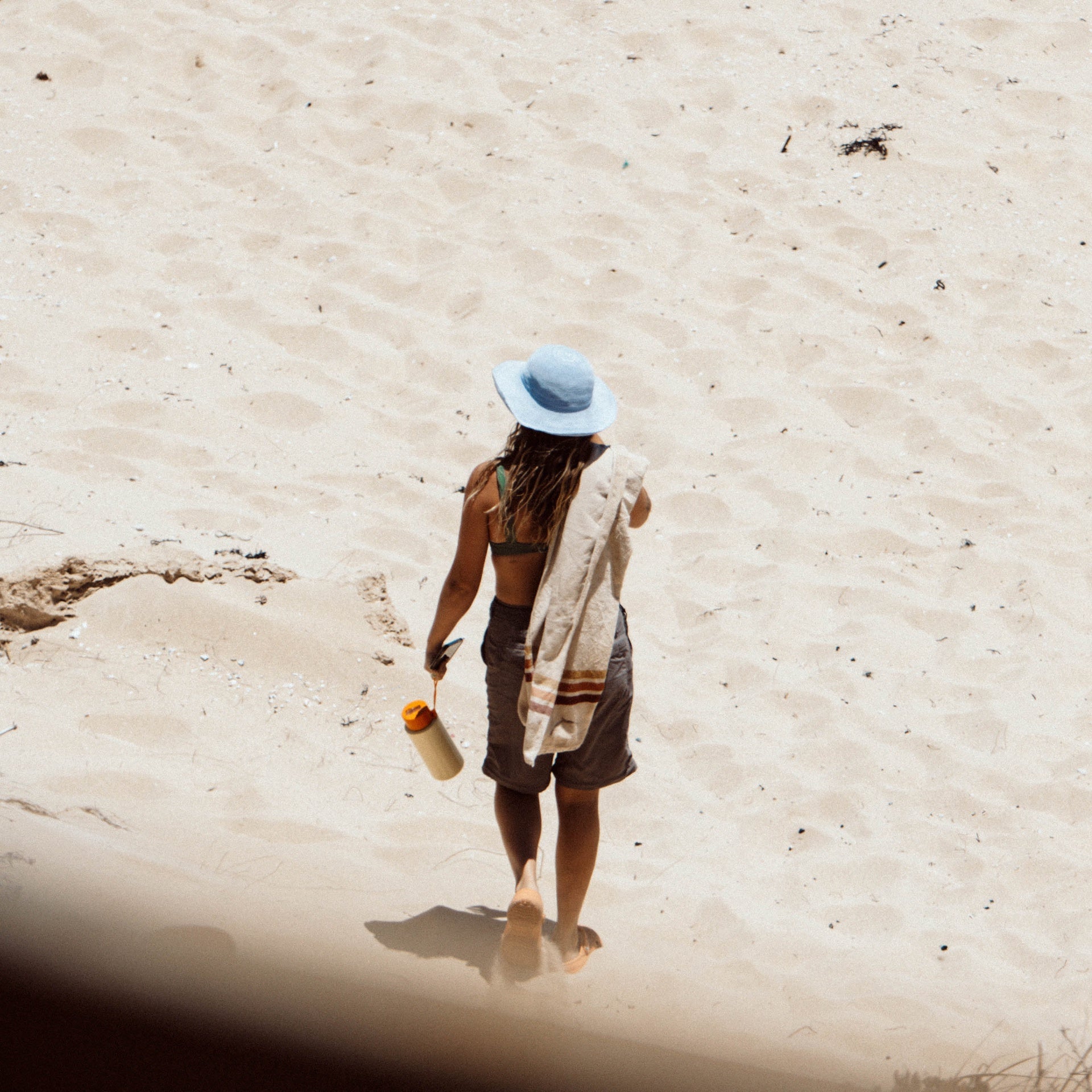 LAYDAY | PONTOON FRENCH TERRY SINGLE SIZE COTTON JOURNEY TOWEL. 170CM X 80CM