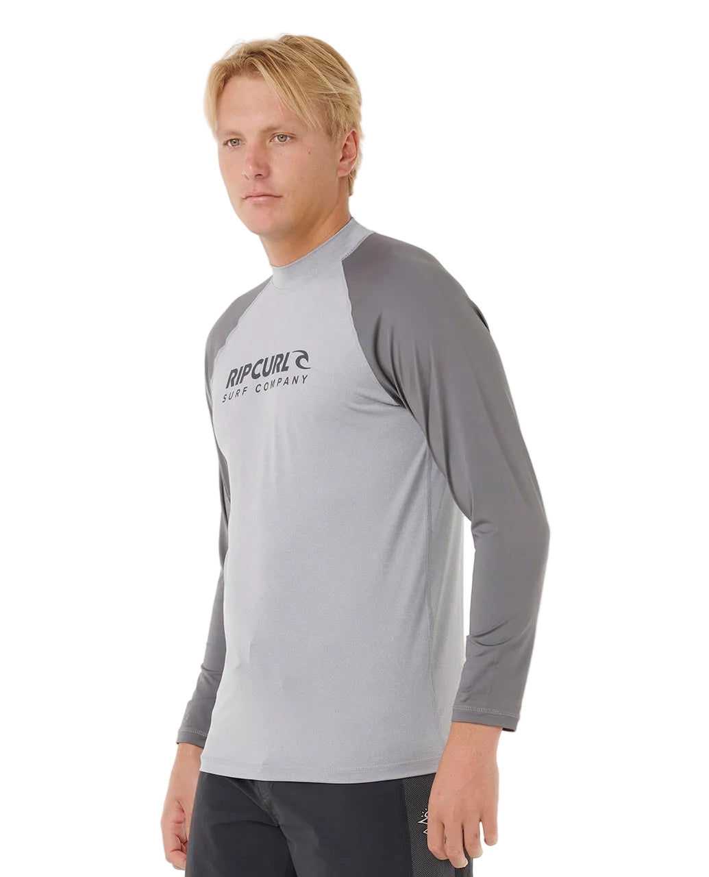RIP CURL | SHOCK UPF LONG SLEEVE RASHGUARD. GREY MARLE