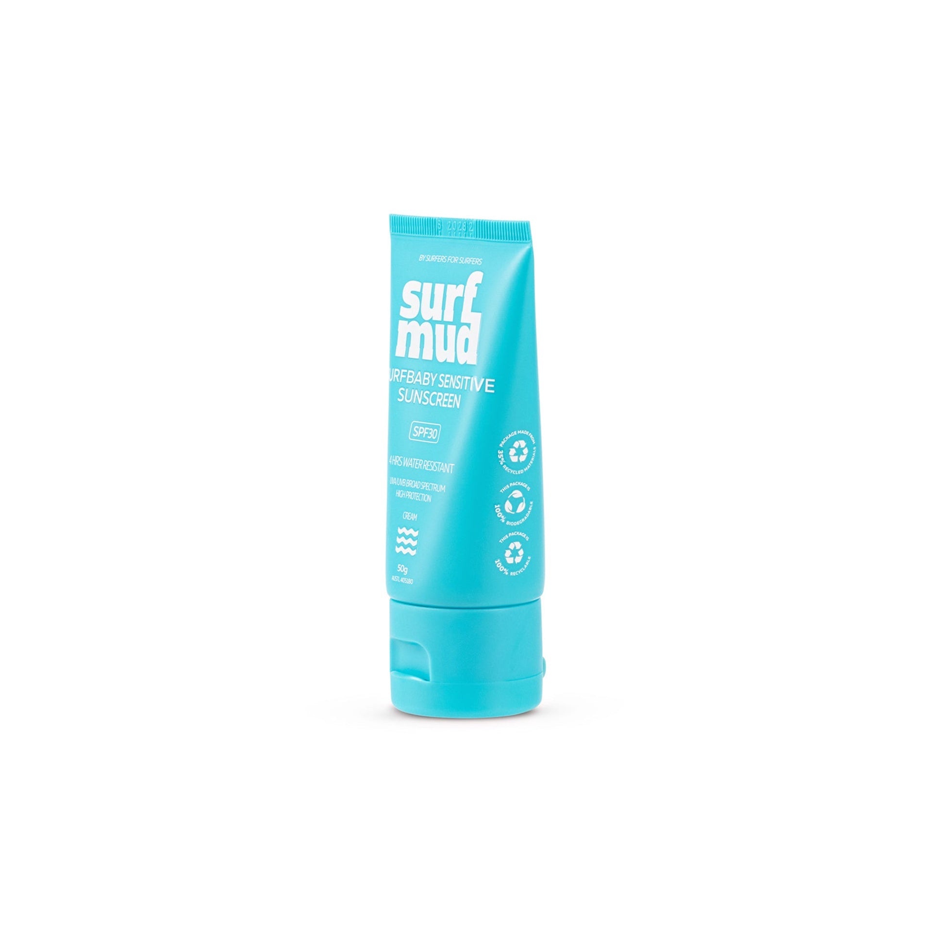 Surf Mud | Surfbaby SPF30 Sensitive Sunscreen Cream. 50g