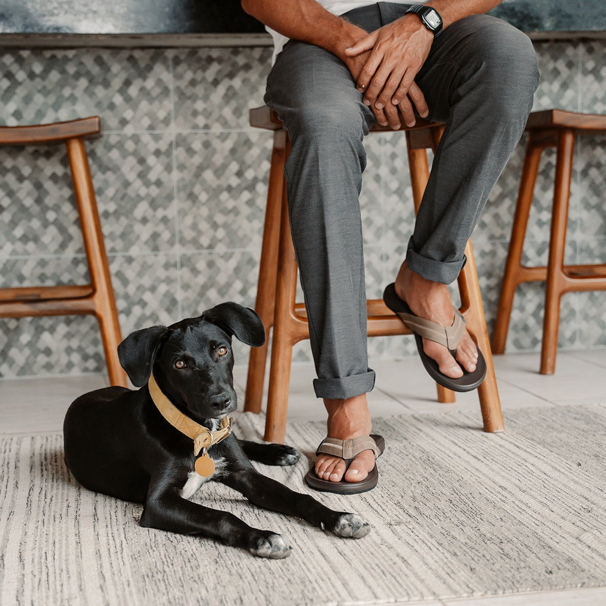 REEF | CUSHION PHANTOM 2.0 THONGS / SANDALS. BROWN/TAN