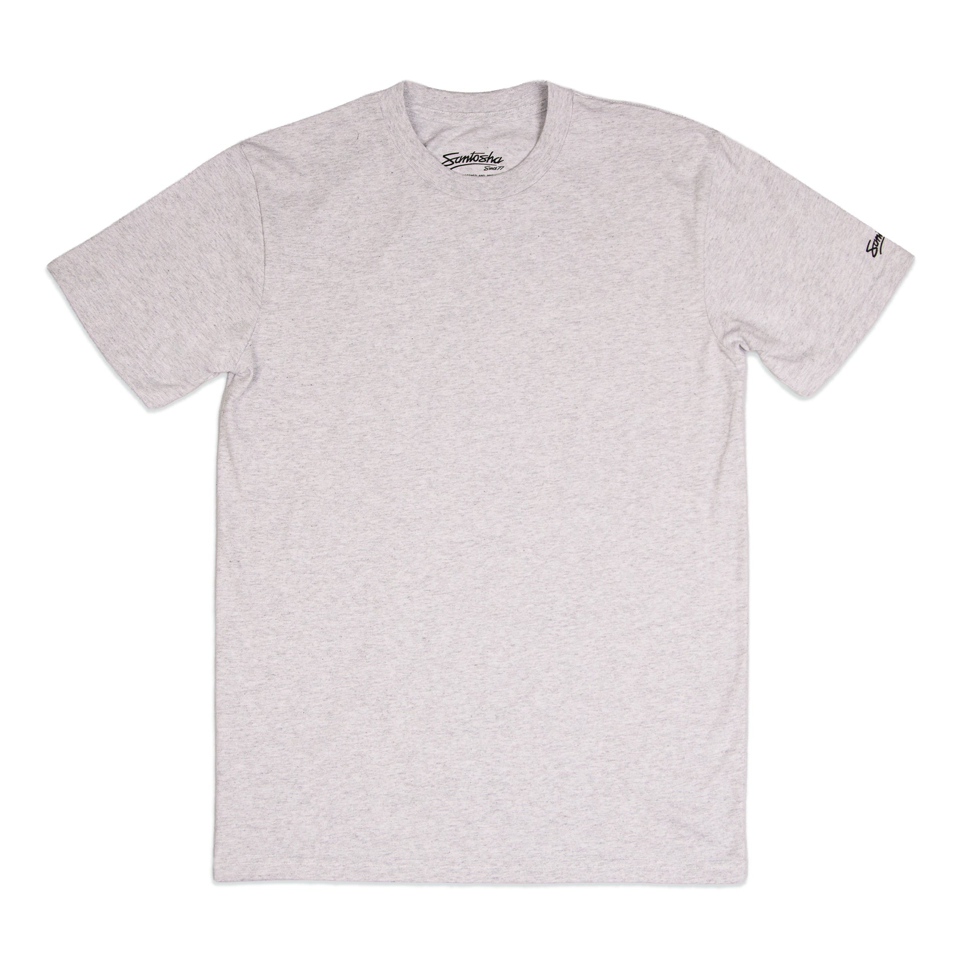 Santosha | Core Classic Short Sleeve Tee. White Marle