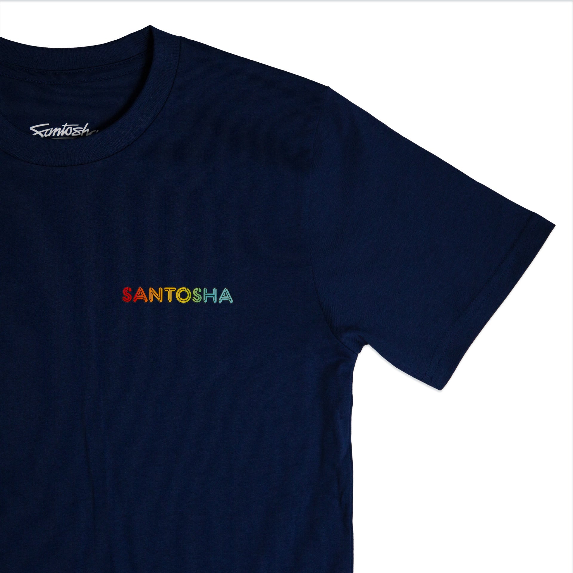 Santosha | For Shore Classic Short Sleeve Tee. Cobalt