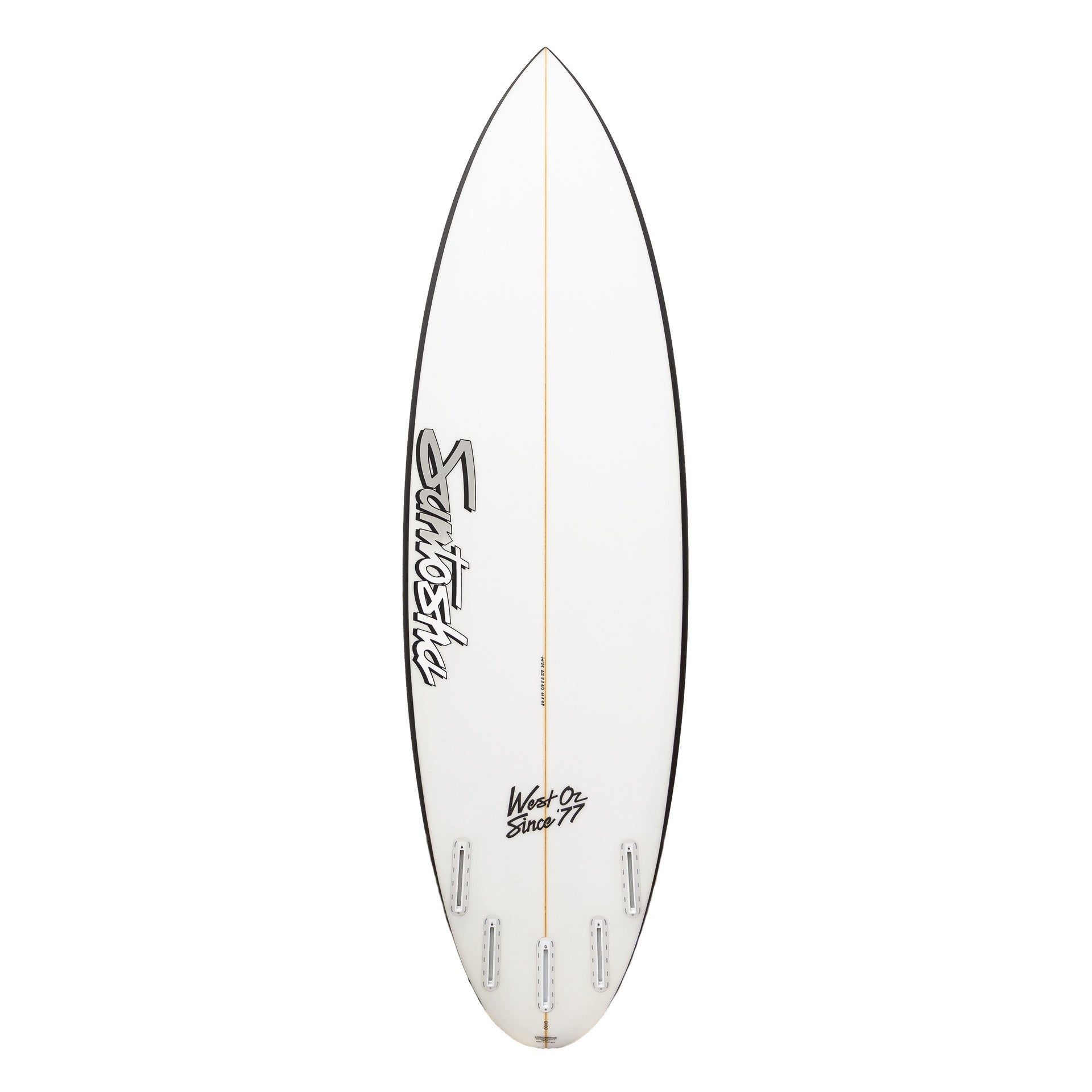 Santosha | S-1 Step Up Surfboard. Fibreglass / PU with Rail Spray