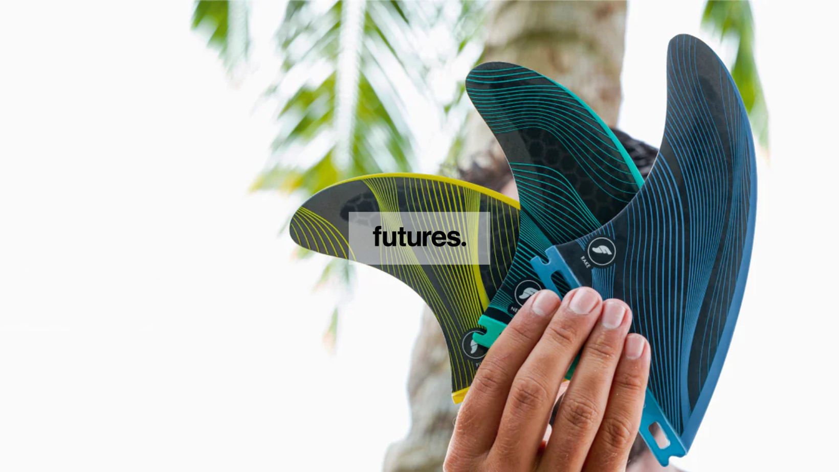 Futures x Al Merrick | AM1 Alpha Medium Tri Fin Set. Carbon/Blue Futures x Al Merrick | AM1 Alpha Medium Tri Fin Set. Carbon/Blue
